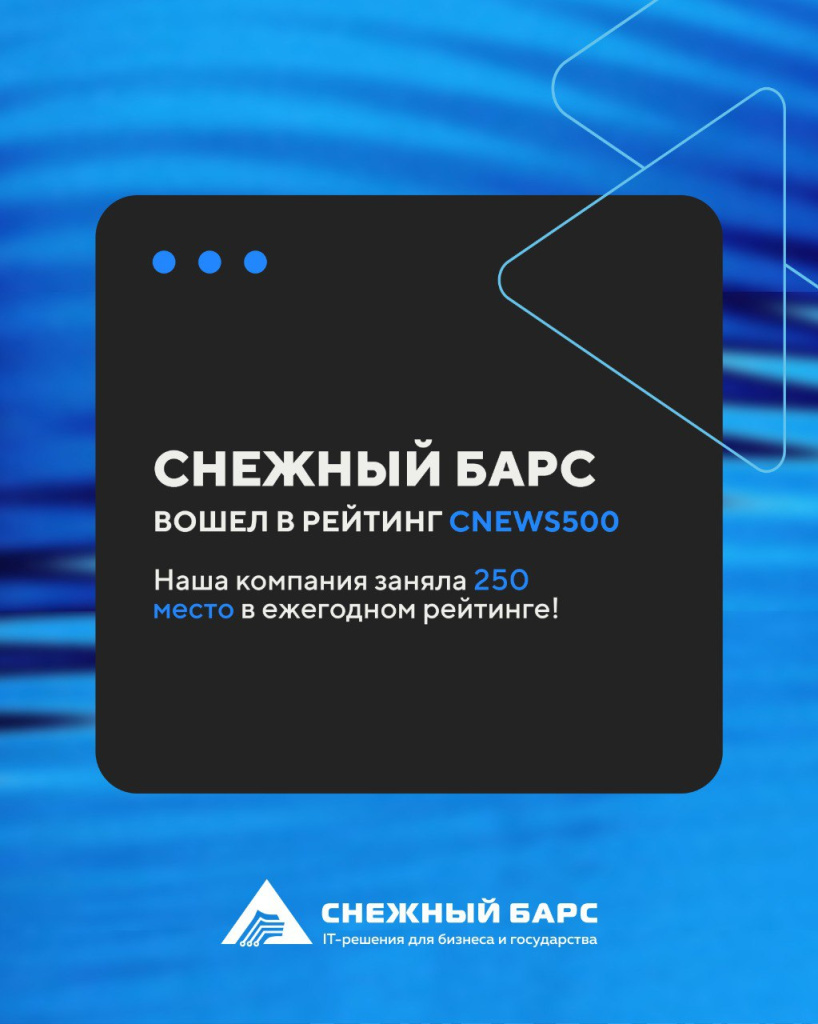 Снежный барс в рейтинге CNews500
